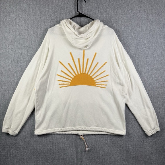 Faherty Sweater Womens XL Daybreak Oversize Hoodie Terry Beach Walk Casual - Picture 6 of 9